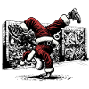 Breakdance Santa