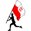 Flag Poland Man Running