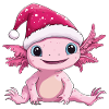 Axolotl Christmas Cute Cute Christmassy