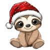 Sloth Christmas Cute Cute Christmassy