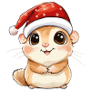 Hamster Noël mignon Noël mignon