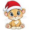 Lion Noël Mignon Noël Noël