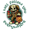 Creepy Halloween Skeleton Dog Stalker