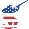 Hunter Us Flag Hunting