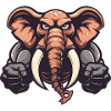 Bande dessinée d’animaux éléphants