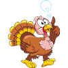 Funny turkey has an idea