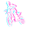 Moto Racing Supermotard Motocross