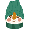 Snowman with cap