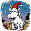 Weihnachten Einhörner