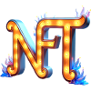 NFT in Lichtern – Leuchtendes Schilderdesign