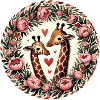 Giraffes Valentine