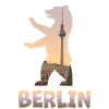 Berlin Bär gefüllt mit Skyline Fernsehturm