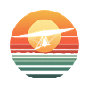 Oldtimer-Hängegleiter-Sonnenuntergang