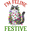 Feline Festive Light String Design