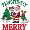 Festive Paws Christmas Illustration