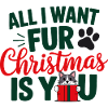 Festive Cat Fur Christmas Quote