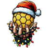 Handball Coach Santa Hat Xmas