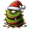 Kiwi Fruit Christmas Hat Xmas