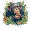 Chimpanzee Schimpansen Schimpanse