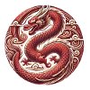 Vietnamesisches Neujahrs-Drachen-Abzeichen