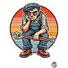 Gelangweilter Arbeiter Handwerker