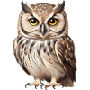 Young brown owl