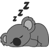 sleepy koala