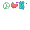 Peace Love Knitting Handmade