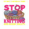 I had to stop knitting