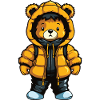 Bear Winter Comic Cute