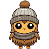 Eule Comic Winter Cozy