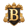 B Buchstabe Logo Krone