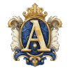 A Buchstabe Logo Krone