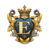 Couronne de logo E Letter