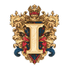 I Buchstabe Logo Krone