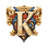 K Letter Logo Crown