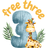 Free Three Giraffe Safari