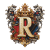 R Letter Logo Crown
