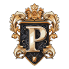 P Letter Logo Crown