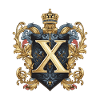 X Buchstabe Logo Krone