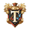 T Letter Logo Crown