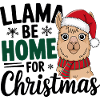 Llama Festive Christmas Design