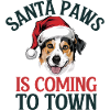 Festive Santa Paws Dog Christmas Design