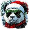 Weihnachtsmann Panda