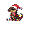 Weihnachten Lichterkette Komodowaran