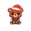 Weihnachten Lichterkette Malaienbär