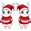 L’équipe de Noël des lapins