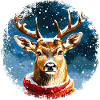 Deer Santa Claus