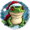 Frogs Christmas