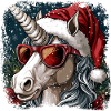 Einhörner Weihnachten